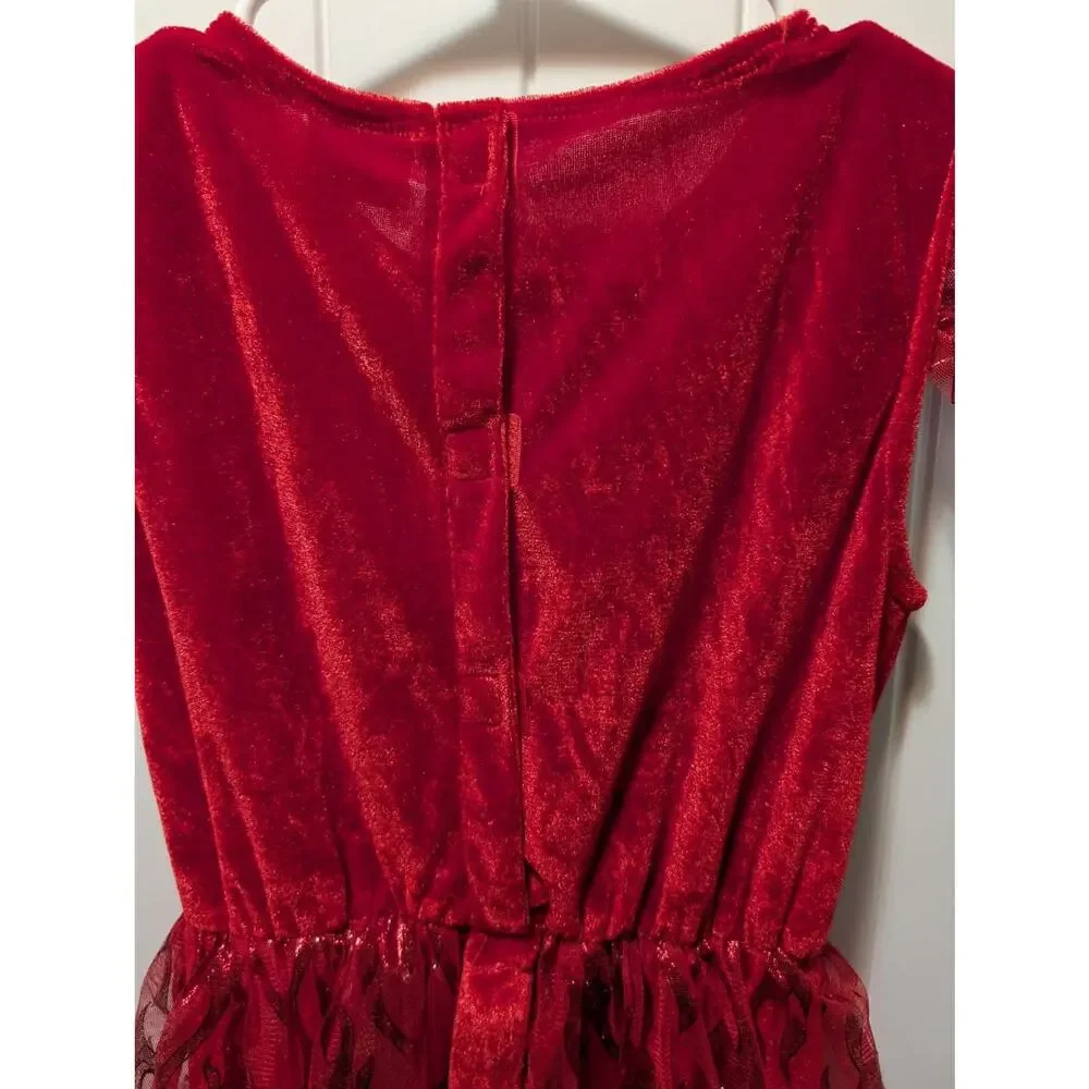 Spirit Halloween Kids Diva Devil Red Flared Jumpsuit Costume Size L